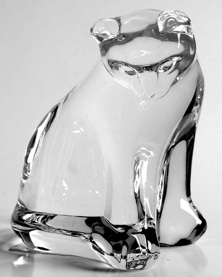 Steuben Figurines & Giftware Curious Cat - With Box-Bx554 by Steuben-1