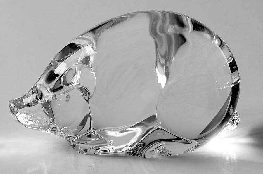 Hand Coolers By Steuben Pig - Boxed by Steuben-1