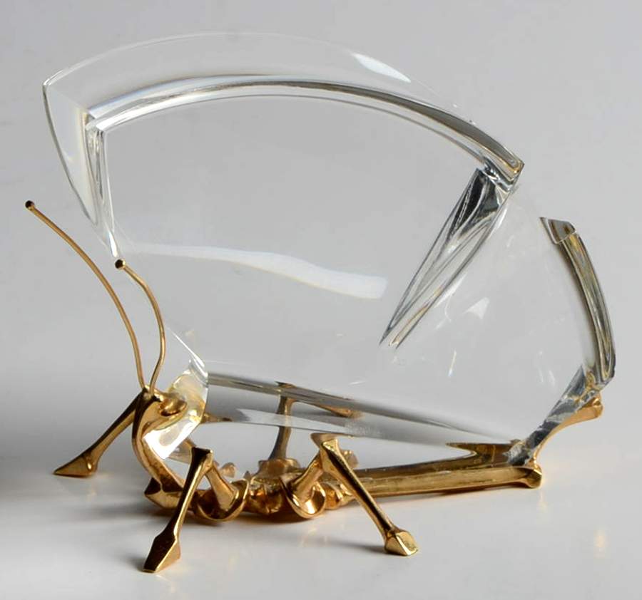 Steuben Figurines & Giftware Butterfly-18k Gold Accent - Nb689, No Box by Steuben-1