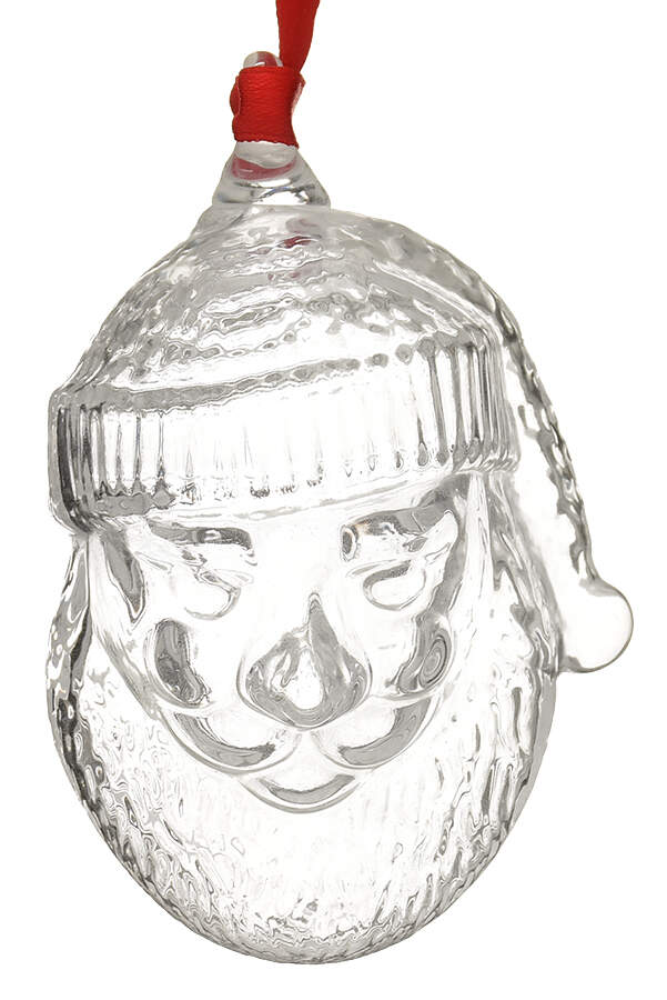 Crystal Christmas Ornaments Santa  - Boxed by Steuben-1
