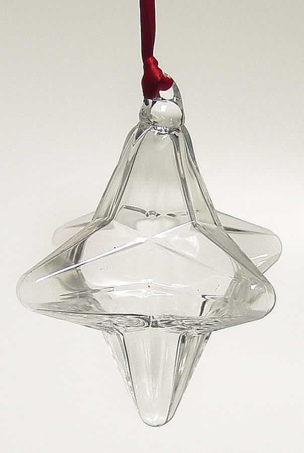 Crystal Christmas Ornaments Holiday Star (6 Point) - Boxed by Steuben-1