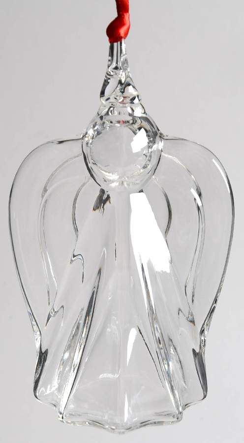 Crystal Christmas Ornaments Angel - Boxed by Steuben-1