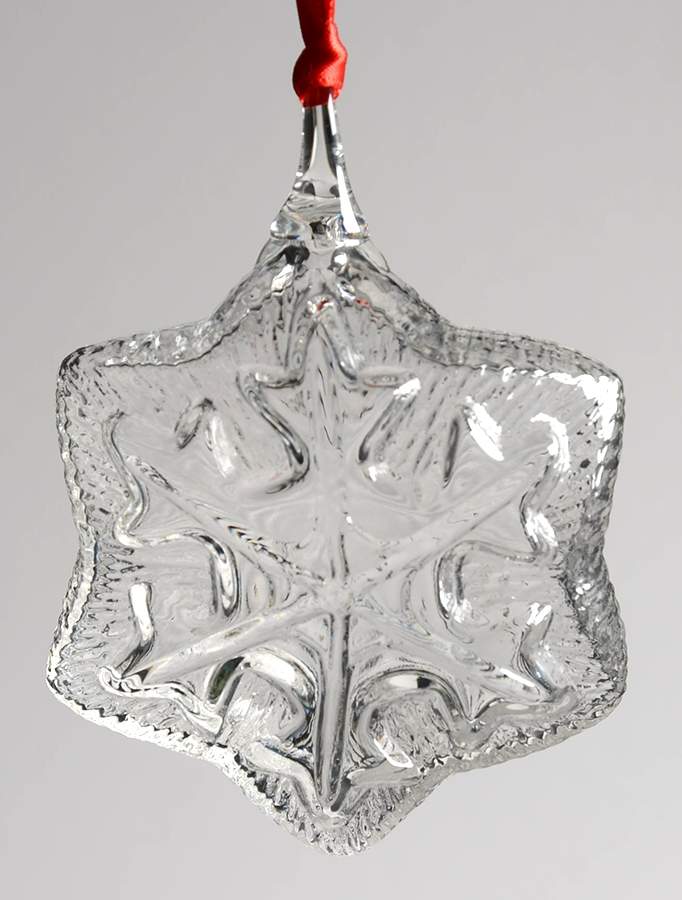 Crystal Christmas Ornaments Snowflake - Boxed by Steuben-1