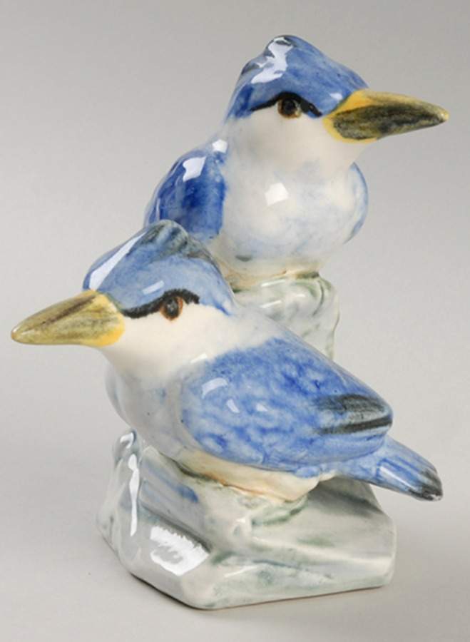 Stangl Birds Double Kingfisher-Blue - No Box by Stangl-1