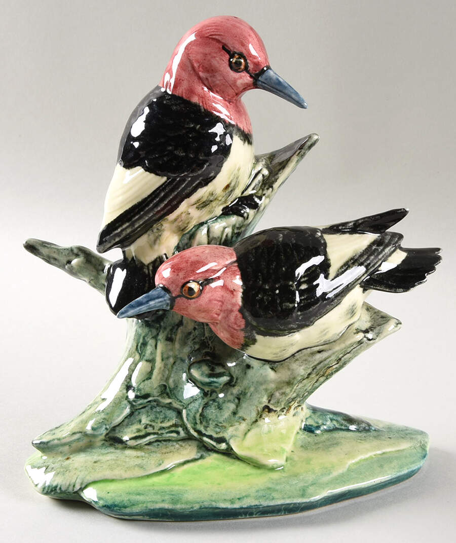 Stangl Birds Double Red Headed Woodpecker - No Box by Stangl-1