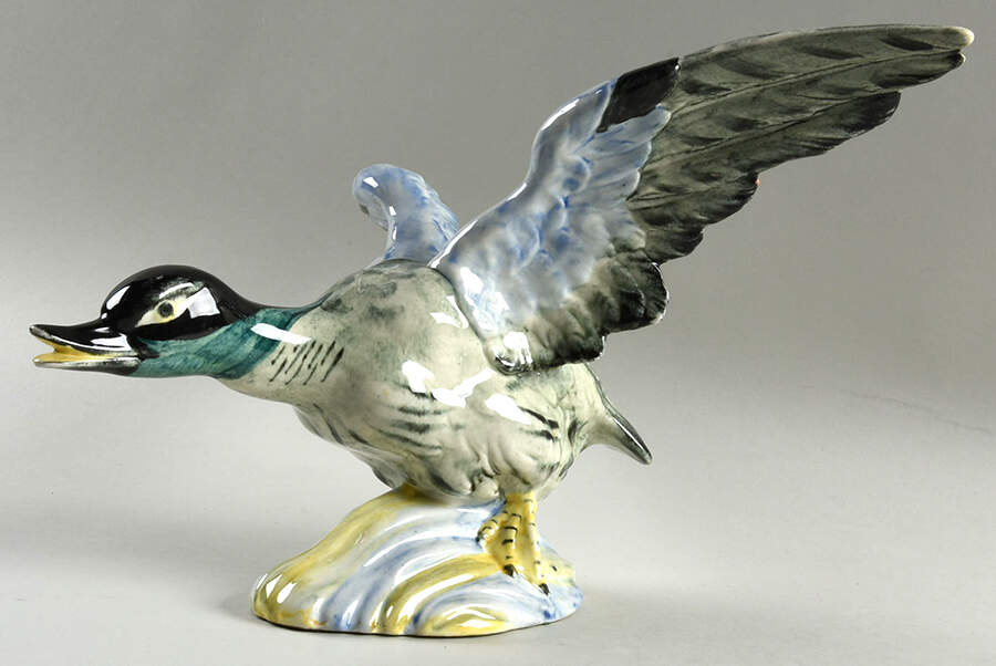 Stangl Birds Flying Duck-Gray/Blue - No Box by Stangl-1