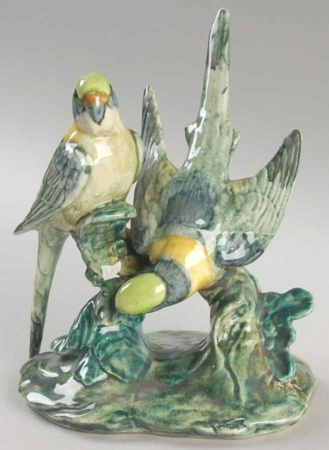 Stangl Birds Double Parakeets-Bright Green - No Box by Stangl-1