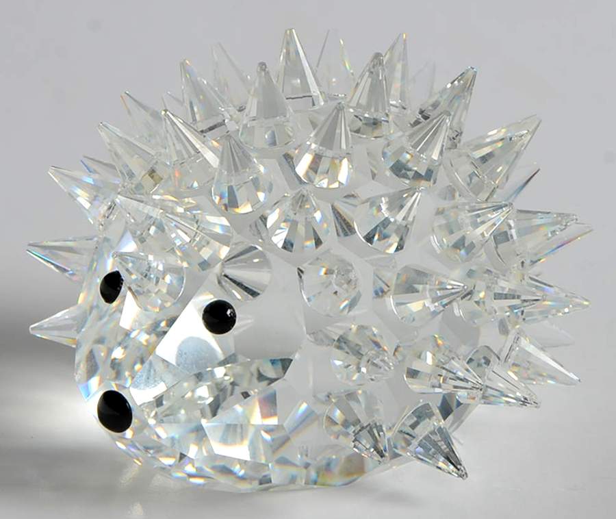 In A Summer Meadow Hedgehog-Large-67 Quill Stones - Boxed by Swarovski-1