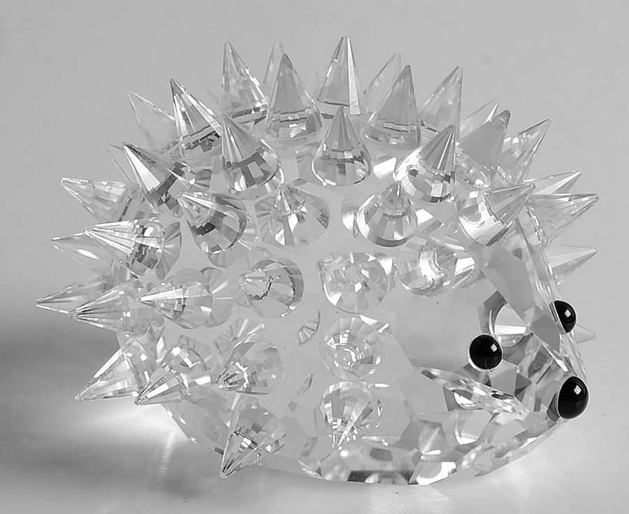 In A Summer Meadow Hedgehog-Large-No Quill Between Eyes - Boxed by Swarovski-1