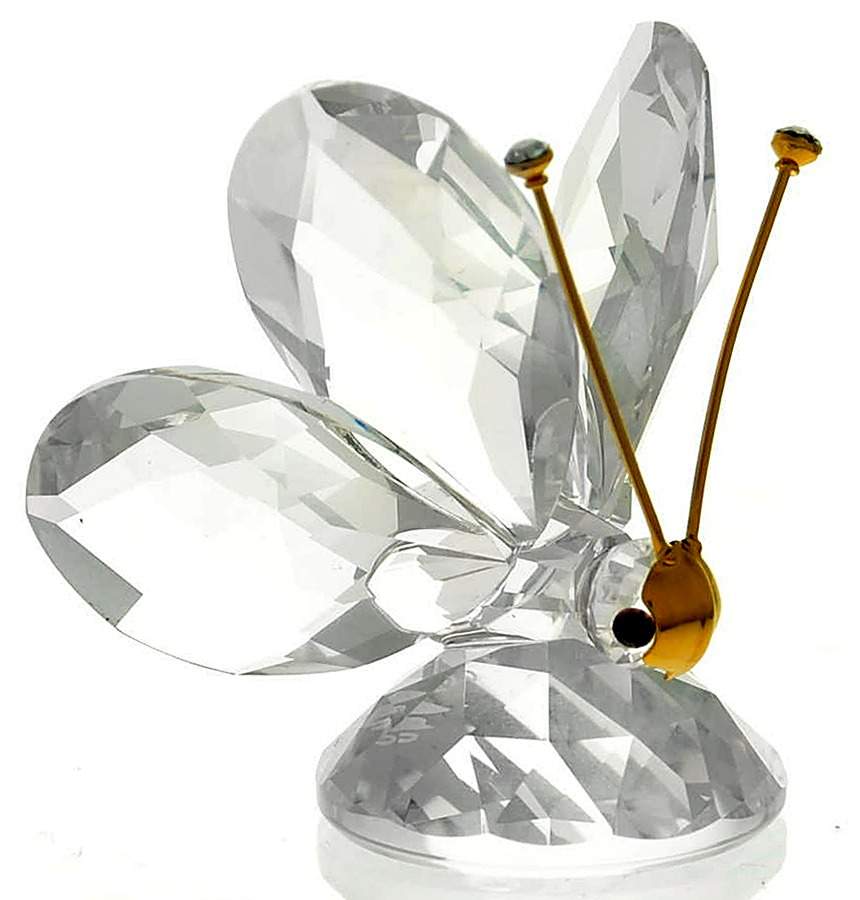 In A Summer Meadow Butterfly-Mini-Gold Mask On Nose - Boxed by Swarovski-1