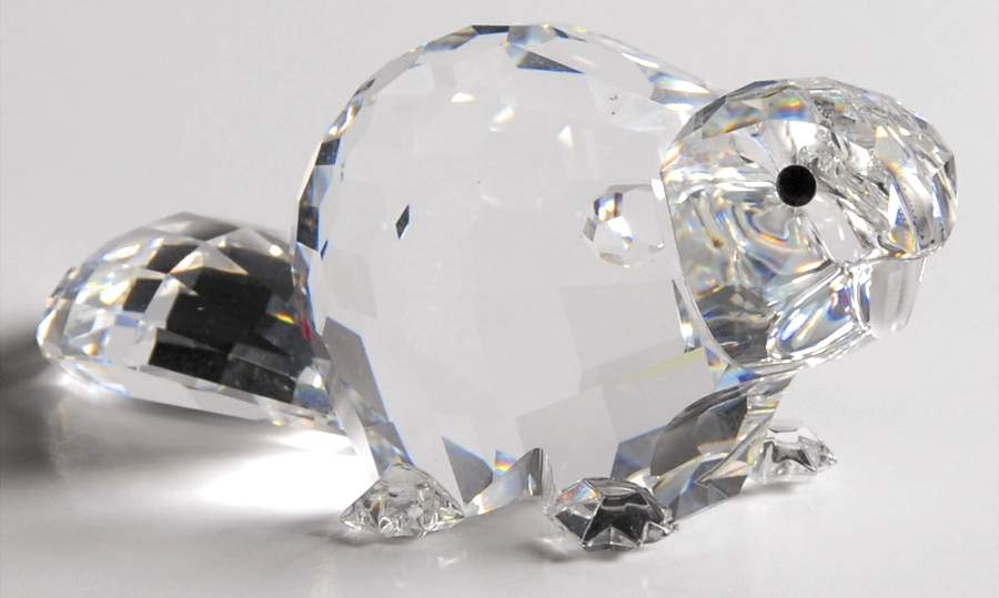 Endangered Species Mother  Beaver - Boxed by Swarovski-1