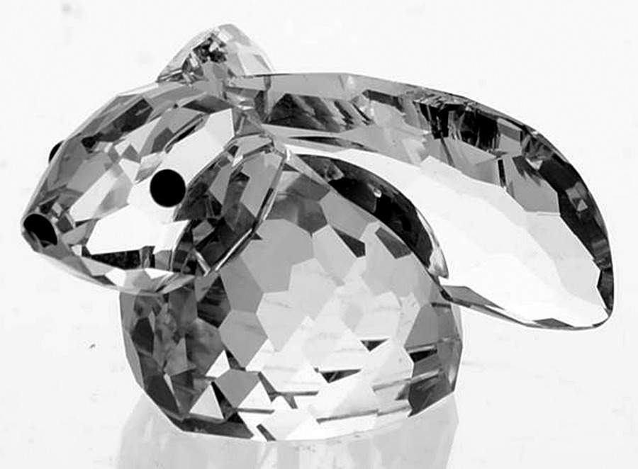 In A Summer Meadow Bunny Rabbit-Large Ears - No Box by Swarovski-1