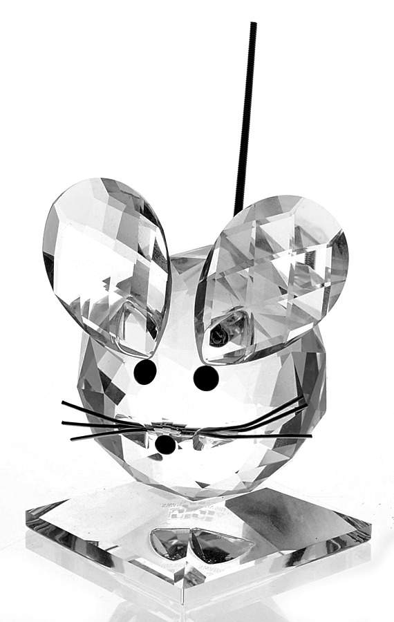 In A Summer Meadow Mouse-Large-Var 1-Close Eyes - Boxed by Swarovski-1