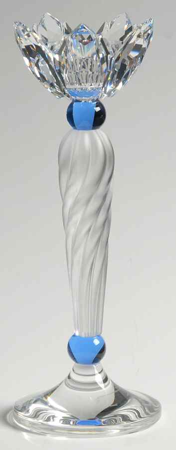 Swarovski Candleholders Blue Flower Candleholder - Boxed by Swarovski-1