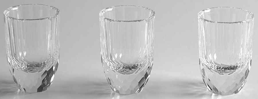 Swarovski Crystal Giftware Schnapps Glasses Set Of 3 - With Box Bx712 by Swarovski-1