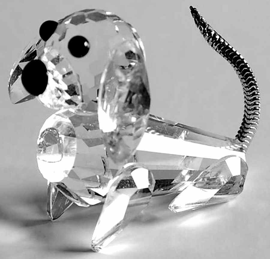 Pet's Corner Dachshund-Mini-Var1-Metal Braided Tail - Boxed by Swarovski-1