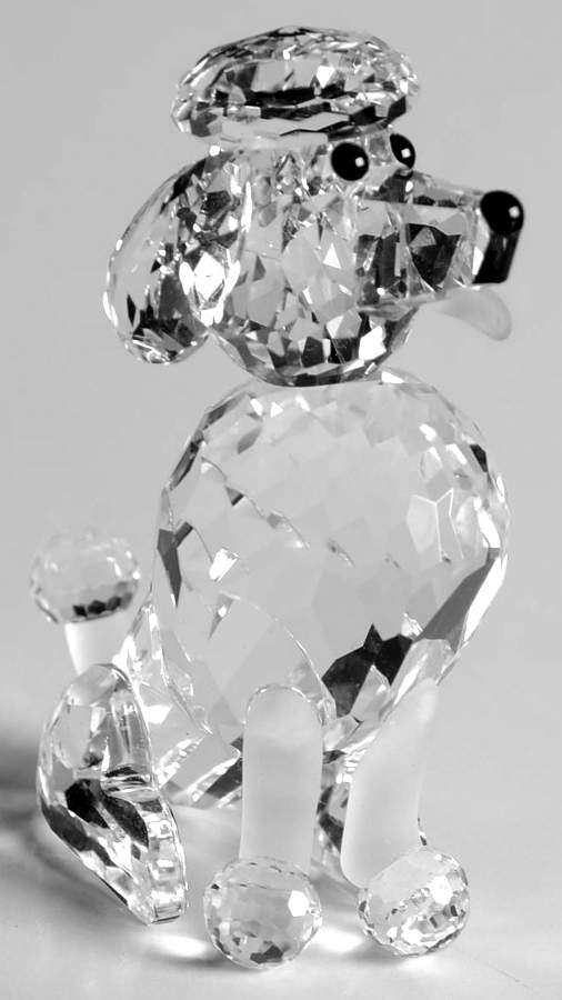 Pet's Corner Poodle-Sitting-Frosted Tail-Var3 - Boxed by Swarovski-1