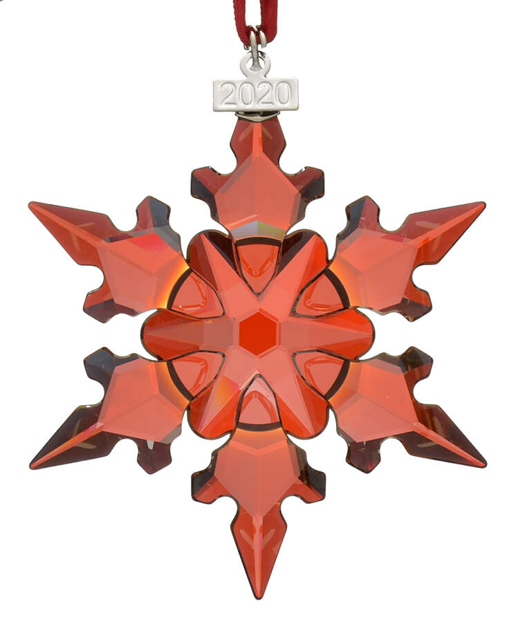 Swarovski Annual Ornaments 2020 Snowflake-Red Magma - With Box by Swarovski-1