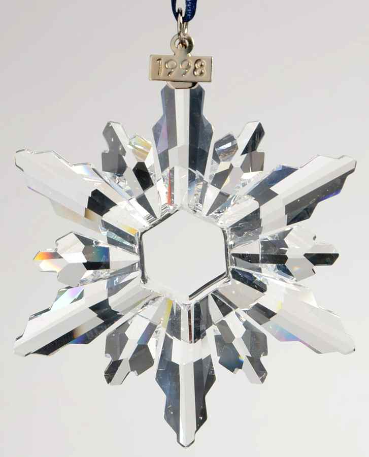 Swarovski Annual Ornaments 1998-Snowflake - Boxed by Swarovski-1
