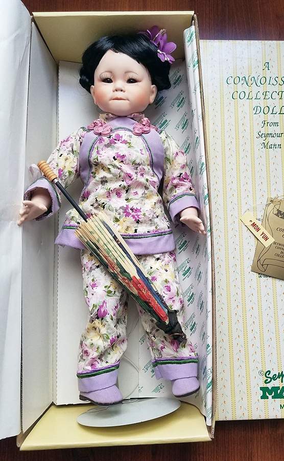 Connoisseur Doll Collection Mon Yun With Parasol-Tr-33 - No Box by Seymour Mann-1