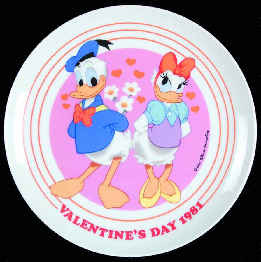 Valentines Plate-Disney Be Mine-Daisy And Donald Duck - Boxed by Schmid-1