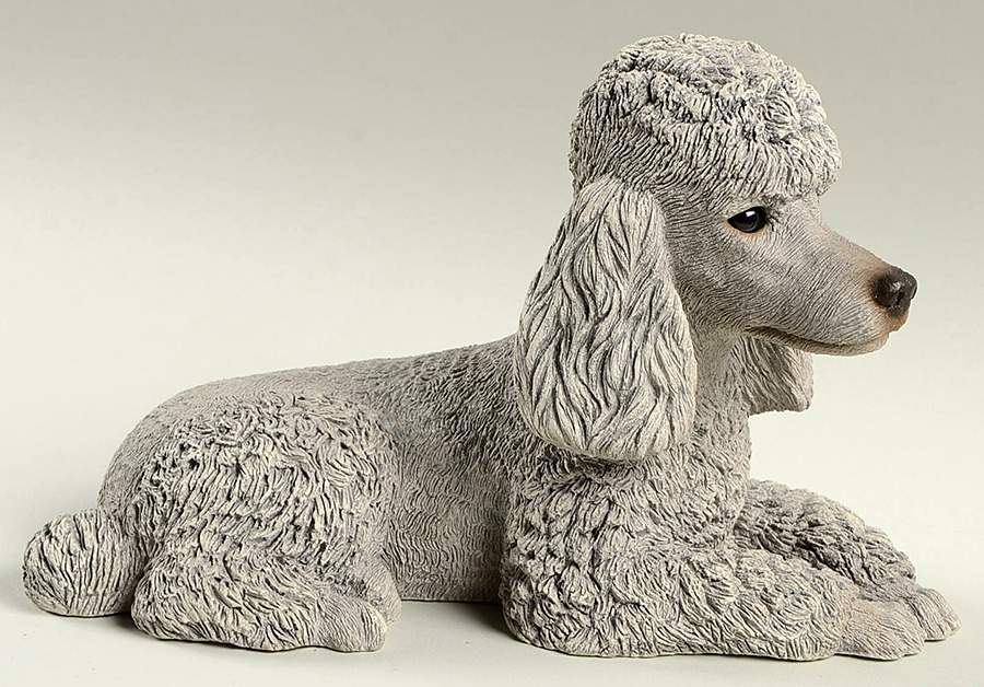 Dogs Silver Poodle - No Box by Sandicast Sculpture-1