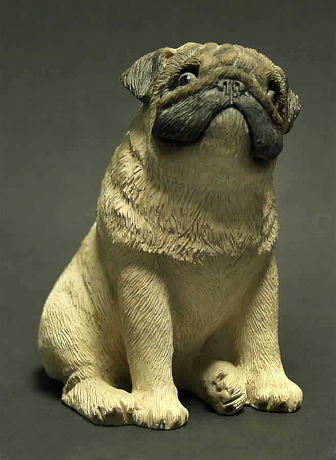 Dogs Pug - No Box by Sandicast Sculpture-1