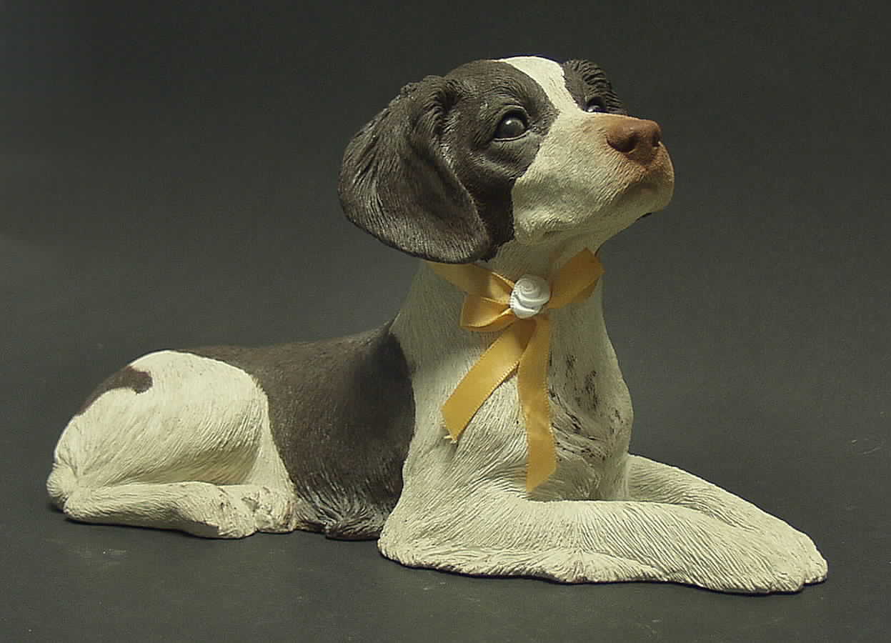 Dogs Brittany Spaniel Liver/White - Boxed by Sandicast Sculpture-1