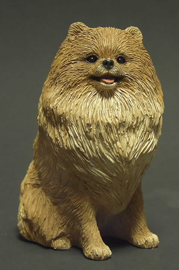 Dogs Pomeranian - Red - No Box by Sandicast Sculpture-1