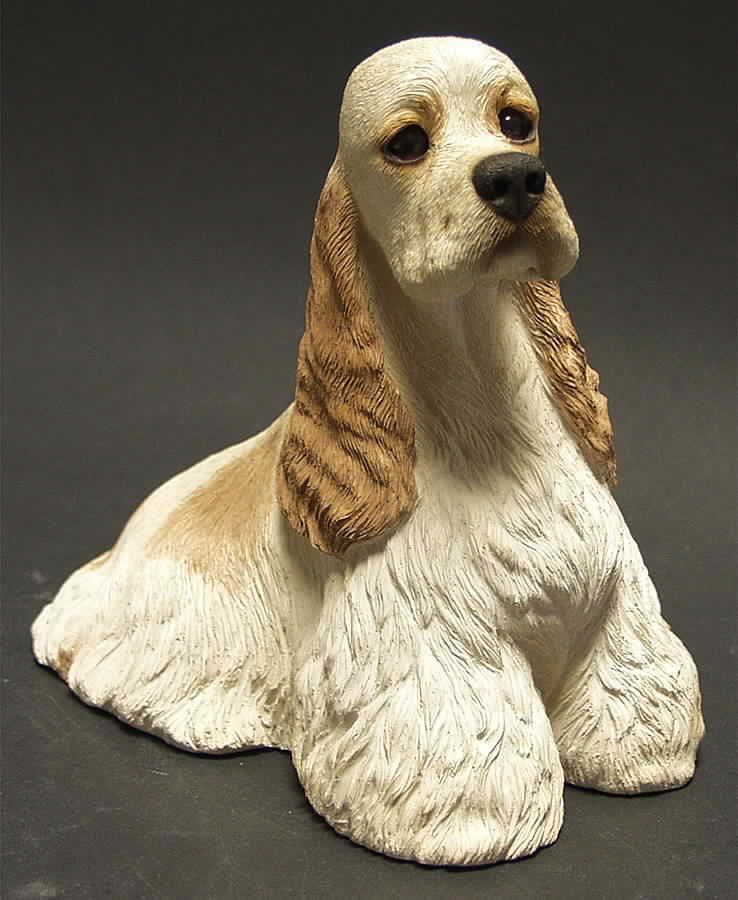 Dogs Cocker Spaniel-Parti(Tan) - Boxed by Sandicast Sculpture-1