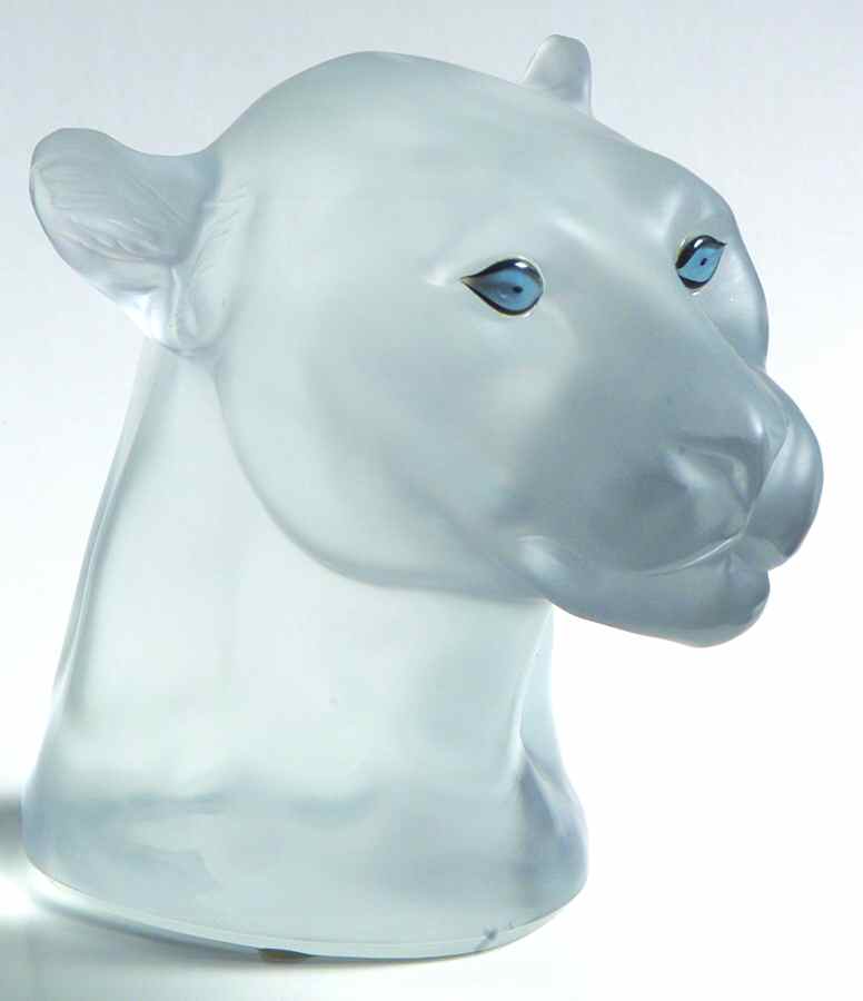 St Louis Figurines Leopard-Blue  Eyes - Boxed by St Louis-1