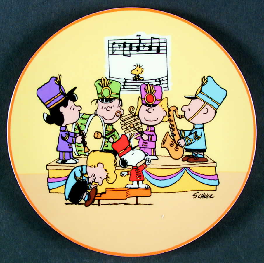 Peanuts Annual Plate Peanut In Concert - No Box by Schmid-1