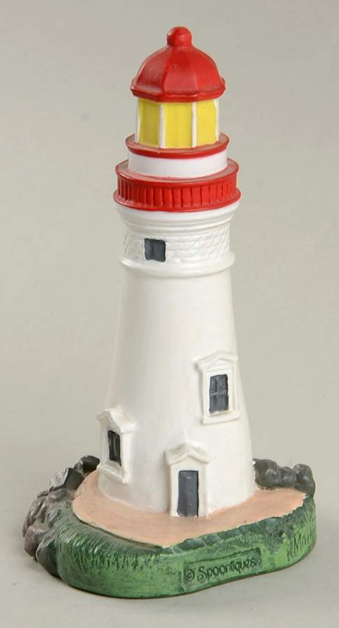 Lighthouse Miniatures Marblehead Light-Oh - No Box by Spoontiques-1