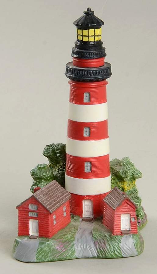 Lighthouse Miniatures Assateague, Va - No Box by Spoontiques-1