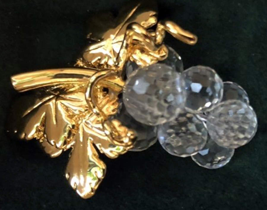 Crystal Memories Brooches Grapes Mini Brooch - No Box by Swarovski-1