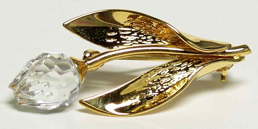 Crystal Memories Brooches Tulip Mini Brooch - No Box by Swarovski-1