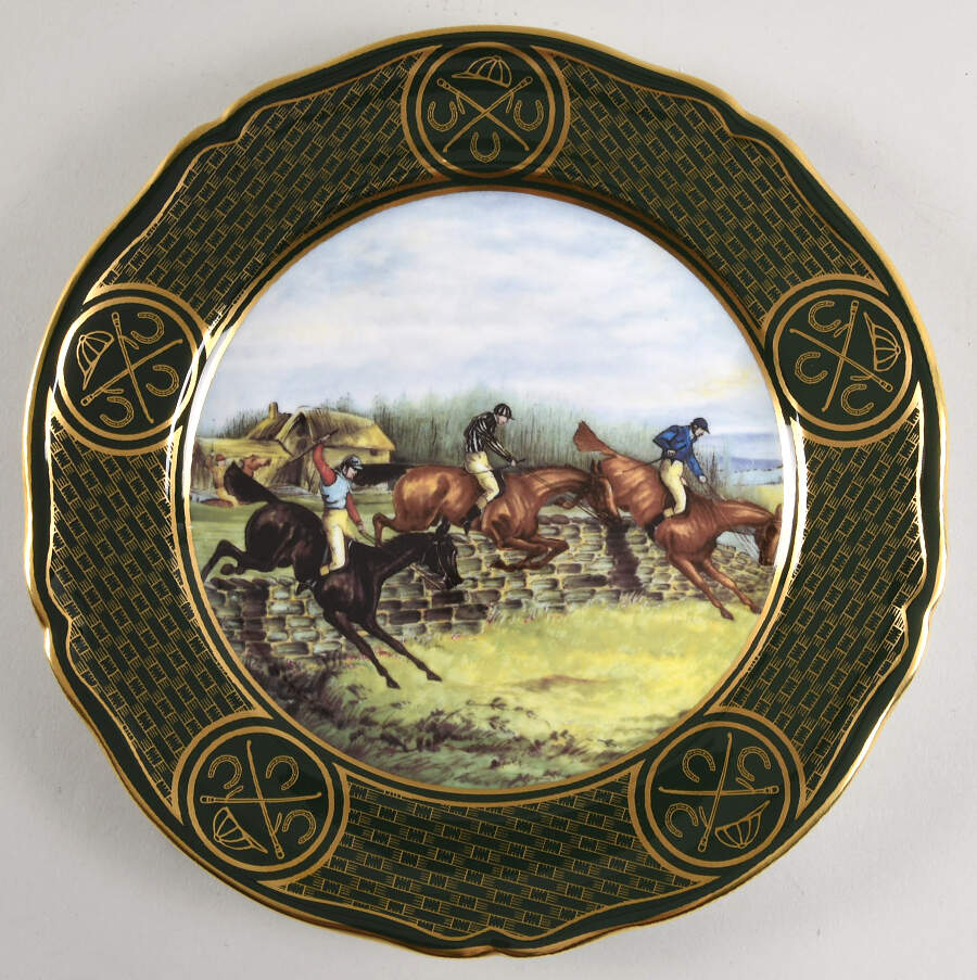 Equestrian Series-Plate Point To Point #2 - No Box by Spode-1