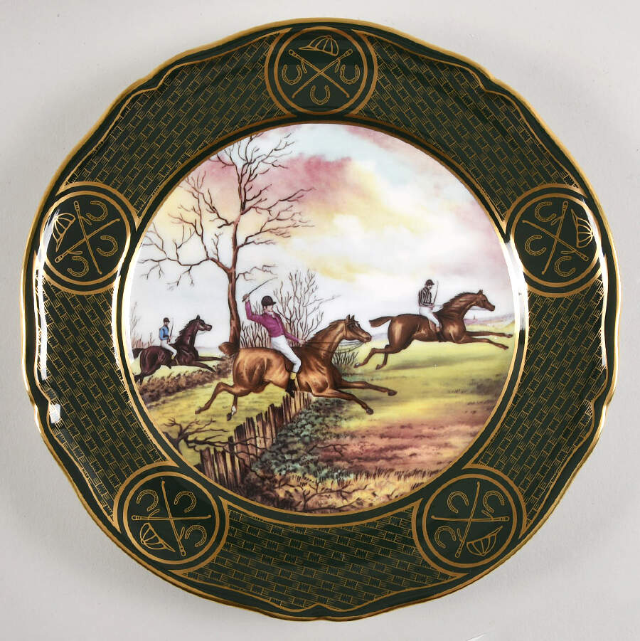 Equestrian Series-Plate Point To Point #1 - No Box by Spode-1