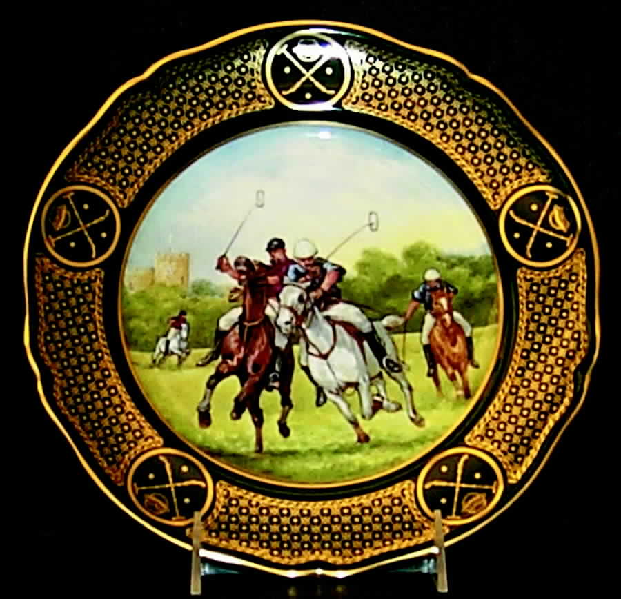 Equestrian Series-Plate Polo #1 - Boxed by Spode-1