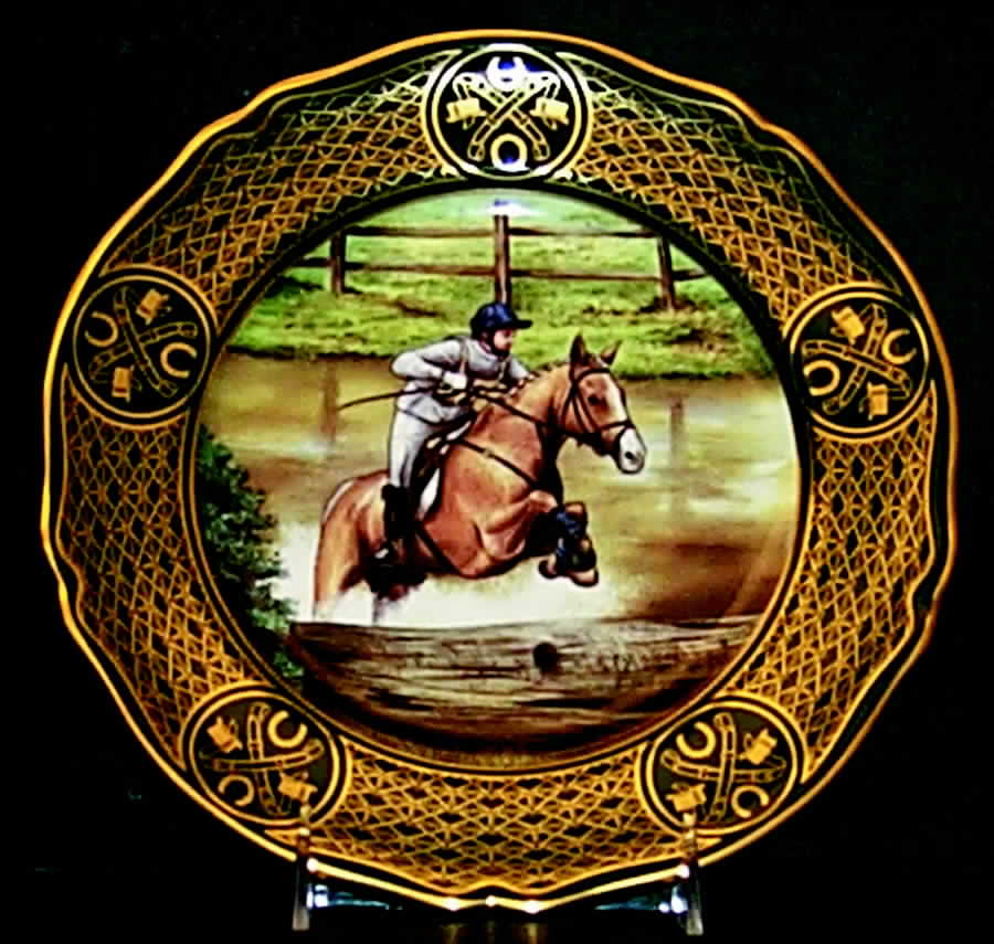 Equestrian Series-Plate Three Day Eventing #2 - No Box by Spode-1