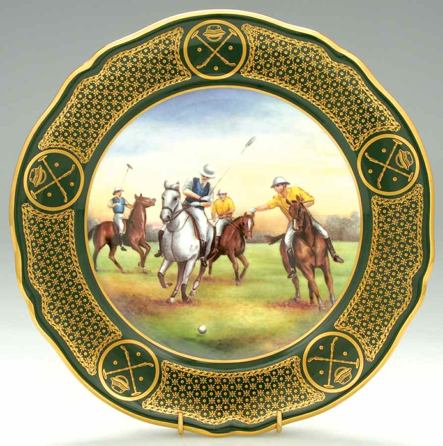 Equestrian Series-Plate Polo #2 - Boxed by Spode-1