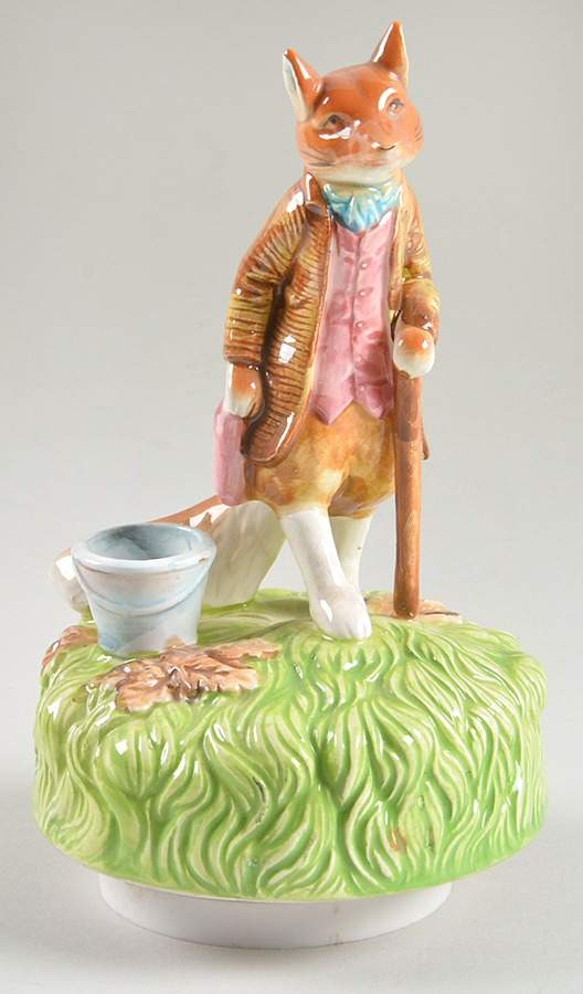 Beatrix Potter-Music Box Foxy Whiskered Gentleman - No Box by Schmid-1