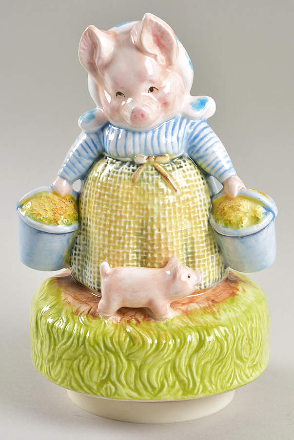 Beatrix Potter-Music Box Aunt Pettitoes - No Box by Schmid-1