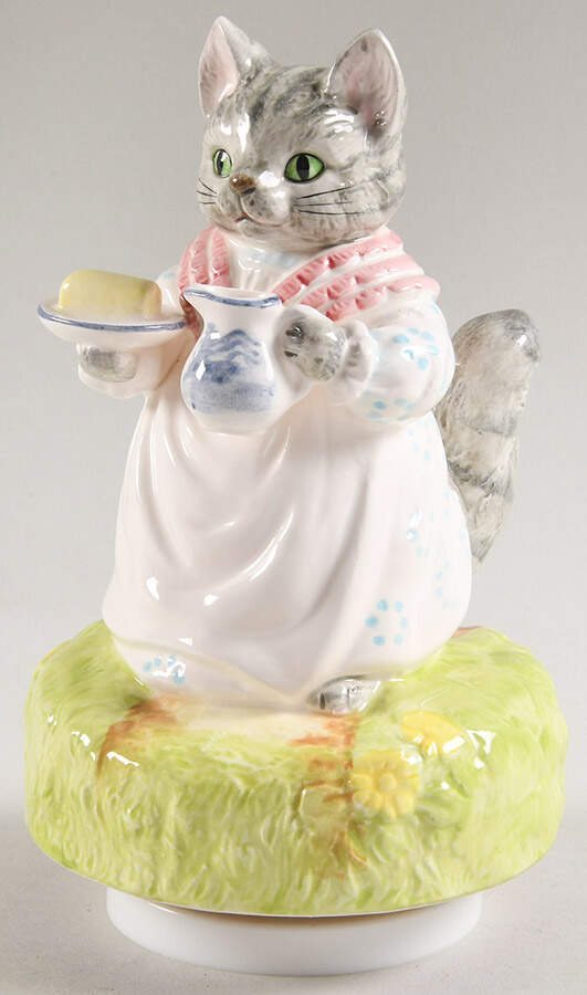 Beatrix Potter-Music Box Mrs Ribby - Boxed by Schmid-1