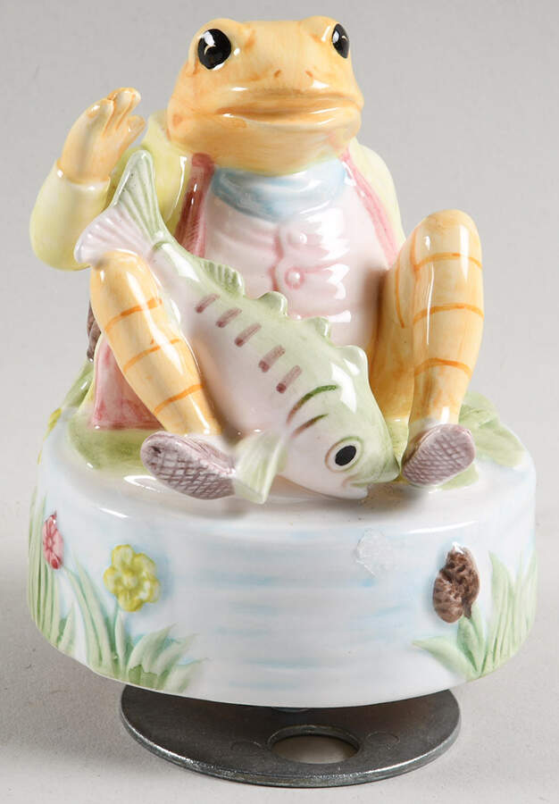 Beatrix Potter-Music Box Jeremy Fisher - Boxed by Schmid-1