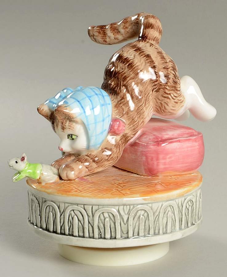 Beatrix Potter-Music Box Miss Moppet - No Box by Schmid-1