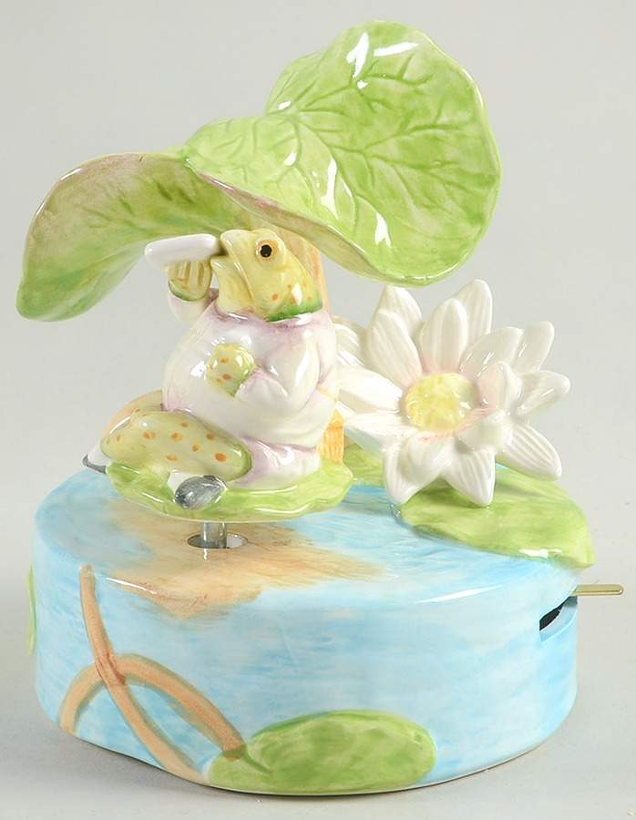 Beatrix Potter-Music Box Mr Jeremy Fisher-Lazy River - Boxed by Schmid-1