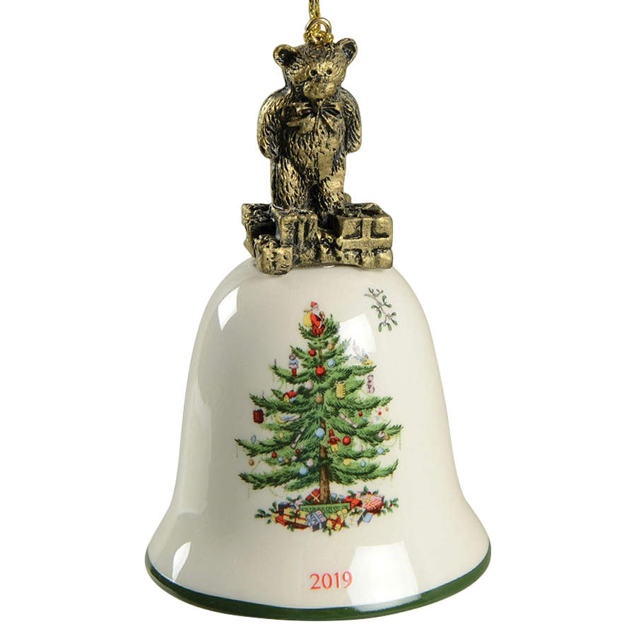 Annual Bell Ornament Teddy Bear - No Box by Spode-1