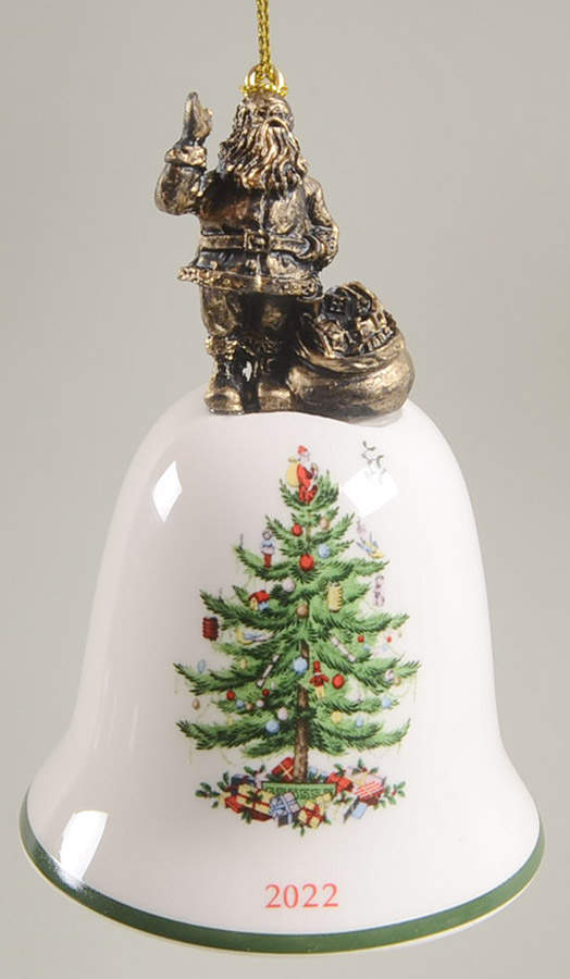 Annual Bell Ornament American Santa - No Box by Spode-1