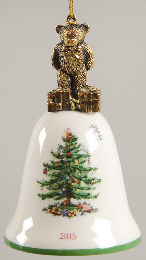 Annual Bell Ornament Teddy Bear - No Box by Spode-1